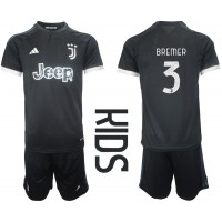Juventus Gleison Bremer #3 Replika babykläder Tredjeställ Barn 2023-24 Kortärmad (+ korta byxor)